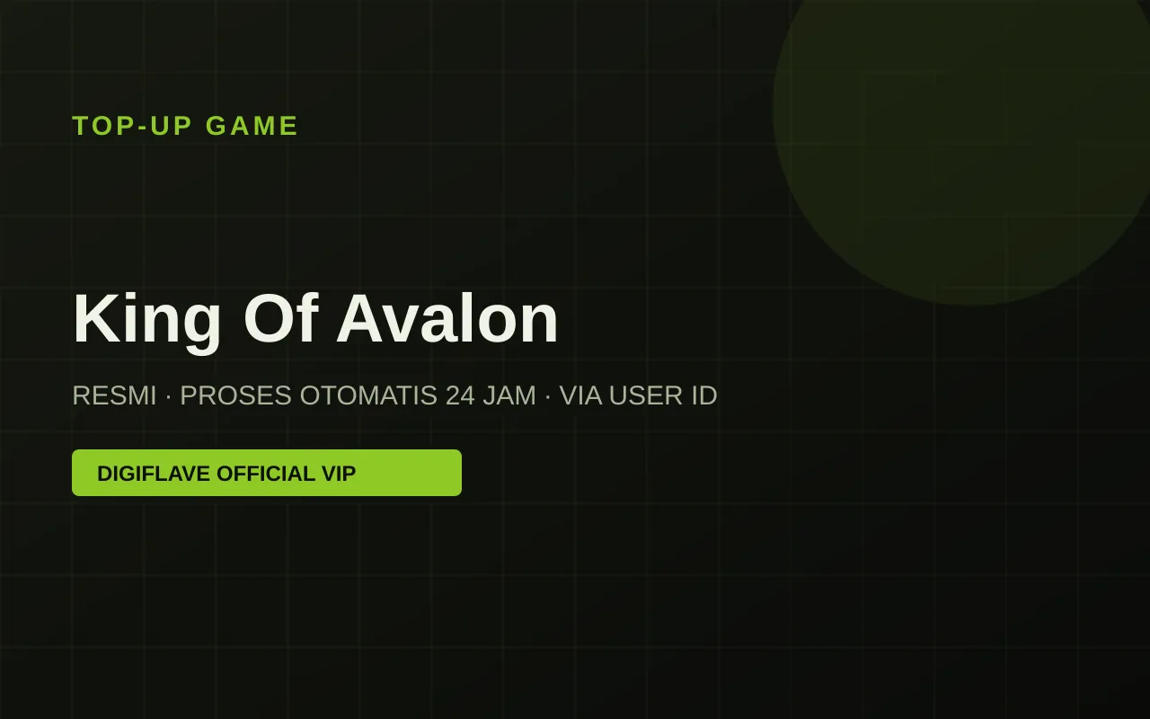 Top-up King Of Avalon — Digiflave Official VIP