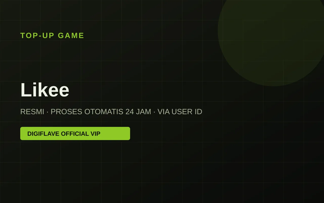 Top-up Likee — Digiflave Official VIP