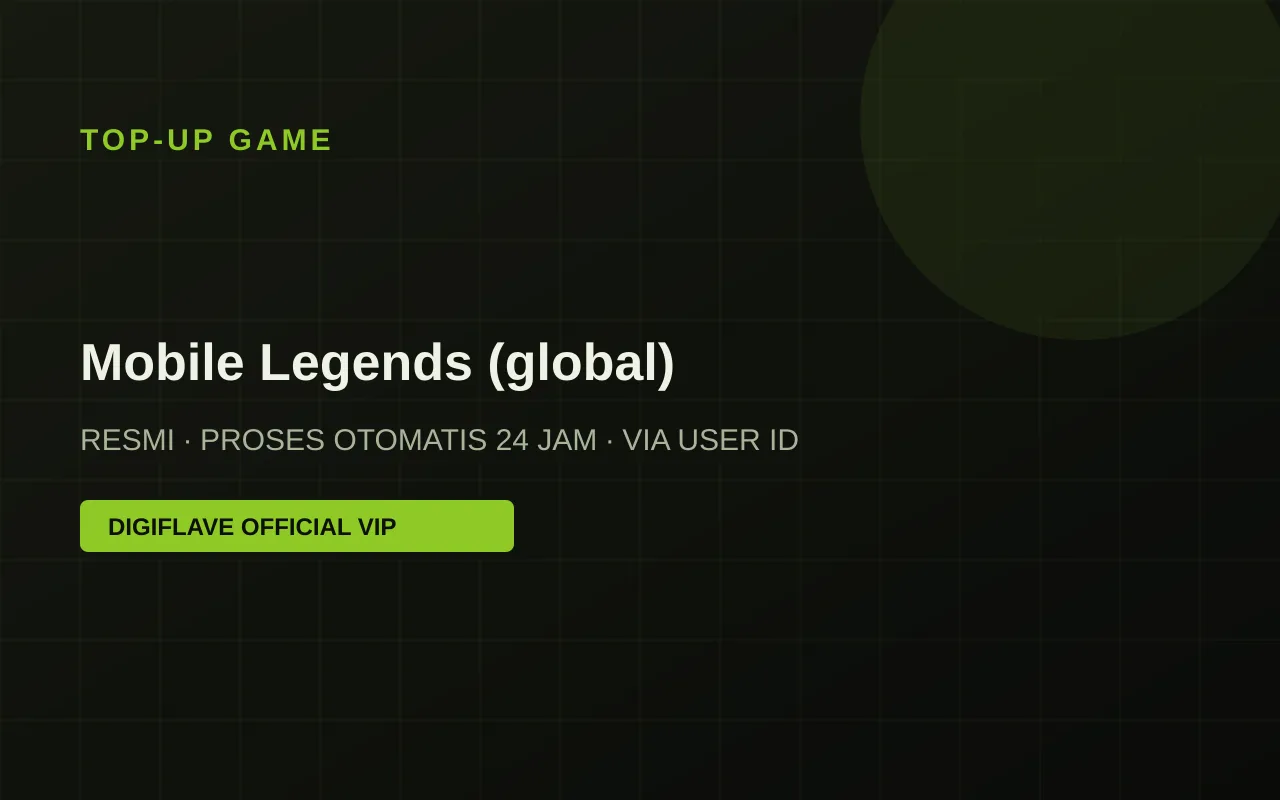 Top-up Mobile Legends (global) — Digiflave Official VIP