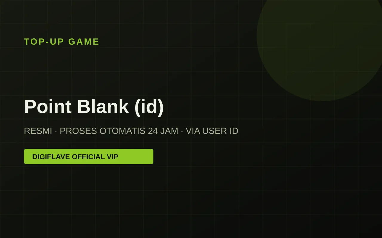 Top-up Point Blank (id) — Digiflave Official VIP