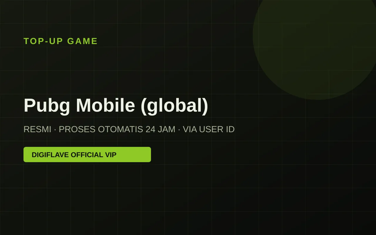 Top-up Pubg Mobile (global) — Digiflave Official VIP