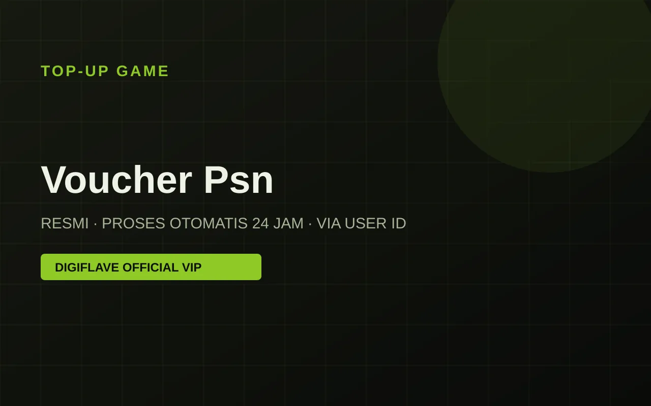 Top-up Voucher Psn — Digiflave Official VIP